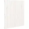 vidaXL Tête de lit murale Blanc 95,5x3x60 cm Bois massif de pin