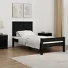 vidaXL Tête de lit murale Noir 95,5x3x60 cm Bois massif de pin