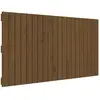 vidaXL Tête de lit murale Marron miel 127,5x3x60 cm Bois massif de pin