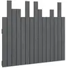 vidaXL Tête de lit murale Gris 95,5x3x80 cm Bois massif de pin