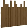 vidaXL Tête de lit murale Marron miel 95,5x3x80 cm Bois massif de pin