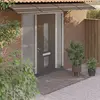 vidaXL Auvent de porte Noir 350x75 cm Polycarbonate 153593