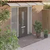 vidaXL Auvent de porte Noir et transparent 400x75 cm Polycarbonate 153597