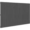vidaXL Tête de lit murale Gris 185x3x110 cm Bois massif de pin