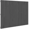 vidaXL Tête de lit murale Gris 146,5x3x110 cm Bois massif de pin