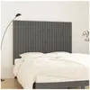 vidaXL Tête de lit murale Gris 159,5x3x110 cm Bois massif de pin