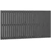 vidaXL Tête de lit murale Gris 166x3x90 cm Bois massif de pin