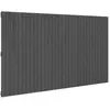 vidaXL Tête de lit murale Gris 204x3x110 cm Bois massif de pin