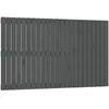 vidaXL Tête de lit murale Gris 147x3x90 cm Bois massif de pin