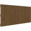 vidaXL Tête de lit murale Marron miel 147x3x90 cm Bois massif de pin