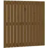 vidaXL Tête de lit murale Marron miel 95,5x3x110 cm Bois massif de pin