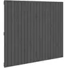 vidaXL Tête de lit murale Gris 127,5x3x110 cm Bois massif de pin
