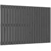 vidaXL Tête de lit murale Gris 127,5x3x90 cm Bois massif de pin