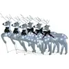 vidaXL Rennes de Noël 6 pcs Blanc 120 LED