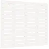 vidaXL Tête de lit murale Blanc 96x3x91,5 cm Bois massif de pin