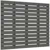vidaXL Tête de lit murale Gris 126x3x91,5 cm Bois massif de pin