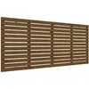 vidaXL Tête de lit murale Marron miel 206x3x91,5 cm Bois massif de pin