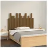 vidaXL Tête de lit murale Marron miel 108x3x80 cm Bois massif de pin