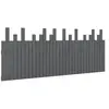 vidaXL Tête de lit murale Gris 204x3x80 cm Bois massif de pin