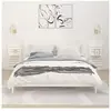 vidaXL Étagères de chevet murales 2 pcs Blanc Bois de pin massif