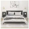 vidaXL Étagères de chevet murales 2 pcs Gris Bois de pin massif