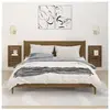 vidaXL Étagères de chevet murales 2 pcs Marron miel Bois de pin massif