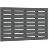vidaXL Tête de lit murale Gris 81x3x63 cm Bois massif de pin