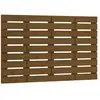 vidaXL Tête de lit murale Marron miel 81x3x63 cm Bois massif de pin