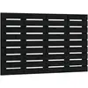 vidaXL Tête de lit murale Noir 81x3x63 cm Bois massif de pin