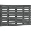 vidaXL Tête de lit murale Gris 106x3x63 cm Bois massif de pin