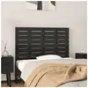vidaXL Tête de lit murale Noir 106x3x63 cm Bois massif de pin