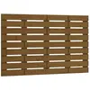 vidaXL Tête de lit murale Marron miel 96x3x63 cm Bois massif de pin