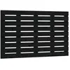 vidaXL Tête de lit murale Noir 96x3x63 cm Bois massif de pin