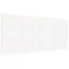 vidaXL Tête de lit murale Blanc 166x3x91,5 cm Bois massif de pin