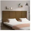 vidaXL Tête de lit murale Marron miel 166x3x91,5 cm Bois massif de pin