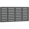 vidaXL Tête de lit murale Gris 156x3x63 cm Bois massif de pin