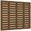 vidaXL Tête de lit murale Marron miel 156x3x63 cm Bois massif de pin