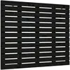 vidaXL Tête de lit murale Noir 146x3x91,5 cm Bois massif de pin