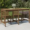 vidaXL Table de jardin marron miel 203,5x90x110 cm bois massif de pin