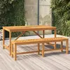 vidaXL Banc de jardin 150 cm bois massif d'acacia