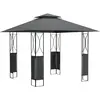 vidaXL Belvédère avec toit anthracite 300x300x270 cm acier