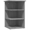 vidaXL Armoire latérale Sonoma gris 35x35x55 cm Bois d'ingénierie