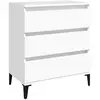 vidaXL Buffet Blanc 60x35x70 cm Bois d'ingénierie