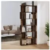 vidaXL Bibliothèque/Cloison Chêne fumé 80x24x192 cm Bois d'ingénierie