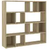 vidaXL Bibliothèque/Séparateur de pièce Chêne Sonoma 105x24x102 cm