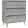vidaXL Buffet Sonoma gris 60x35x70 cm Bois d'ingénierie