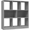vidaXL Bibliothèque Sonoma gris 97,5x29,5x100 cm Bois d'ingénierie