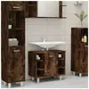 vidaXL Armoire de bain Chêne fumé 60x32x53,5 cm Bois d'ingénierie