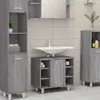 vidaXL Armoire de bain Sonoma gris 60x32x53,5 cm Bois d'ingénierie