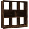 vidaXL Bibliothèque Chêne fumé 97,5x29,5x100 cm Bois d'ingénierie